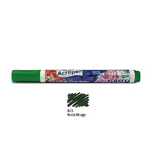 CANETA ACRILPEN ACRILEX-507 VERDE MUSGO