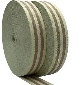 ALÇA CHIC 3 CM CREME C/ ROSÊ - 5MTS