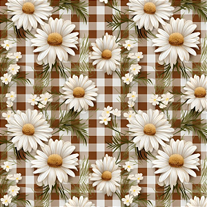 TECIDO 100% ALGODÃO DIGITAL FABRICART - MARGARIDAS D771 - PREÇO DE 0,50 x 1,50MT