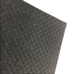 TECIDO MATELASSADO NYLON AMASSADO PRETO MINI RETO - PREÇO DE 0,50 x 1,40MT