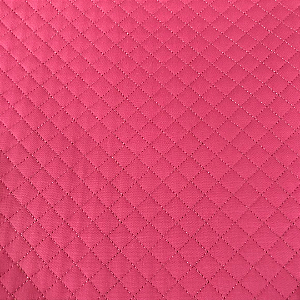TECIDO TRICOLINE MATELASSADO MINI RETO ROSA CHICLETE  - PREÇO DE 0,50 x 1,50