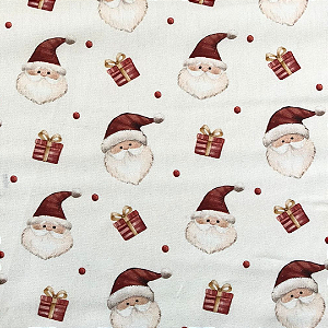 TECIDO 100% ALGODAO DIGITAL FUXICOS E FRICOTES -  NATAL DOS SONHOS 110 - PREÇO DE 0,50 X 1,50MT
