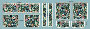PAINEL DIGITAL 1000 TONS BOLSA MINI BAÚ BOCA DE LOBO MANDALA 2