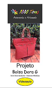 PROJETO BOLSA DORA G + VIDEO AULA NO FACEBOOK