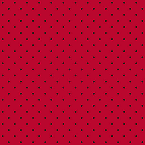 TECIDO TRICOLINE 100% ALGODÃO MICRO POÁ FUNDO VERMELHO - PREÇO DE 0,50 x 1,50MT