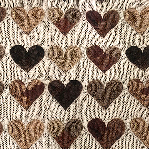 NYLON ACQUA DECOR TRICÔ CORAÇÃO- PREÇO DE 0,50 x 1,40