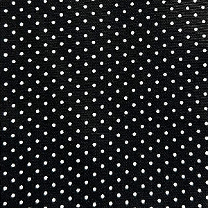 TECIDO 100% ALGODÃO MINI POÁ PRETO - PREÇO DE 0,50 x 1,50MT