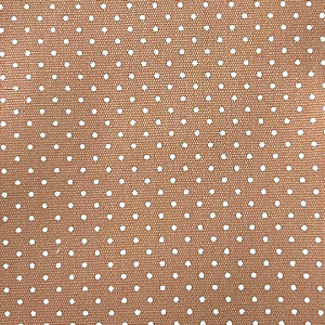 TECIDO 100% ALGODÃO MINI POÁ NUDE ESCURO - PREÇO DE 0,50 x 1,50MT