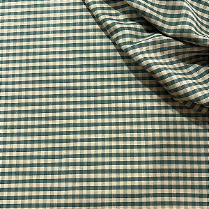 TECIDO 100% ALGODÃO IGARATINGA XADREZ FIO TINTO VERDE - PREÇO 0,50M X 1,50M
