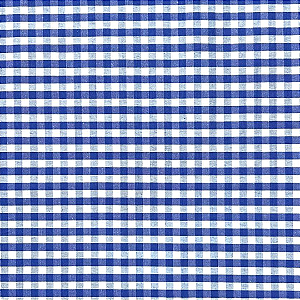 TECIDO MISTO IGARATINGA MINI XADREZ AZUL ROYAL - PREÇO 0,50M X 1,50M