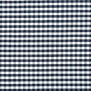 TECIDO MISTO IGARATINGA MINI XADREZ AZUL MARINHO - PREÇO 0,50M X 1,50M