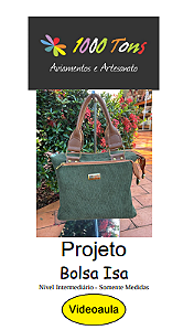 PROJETO BOLSA ISA + VIDEO AULA NO FACEBOOK