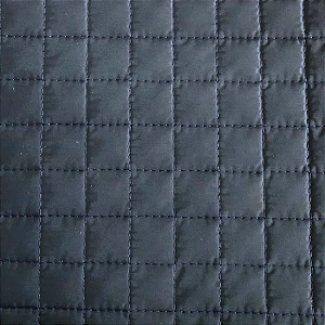 TECIDO MATELASSADO NYLON EMBORRACHADO AZUL MARINHO QUILT QUADRADOS - PREÇO DE 0,50 X 1,45