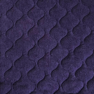 TECIDO MATELASSADO VELUDO COTELE AZUL MARINHO QUILT DUNAS C/ ESPUMA - PREÇO DE 0,50 X 1,40