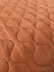 TECIDO MATELASSADO NYLON PUFFER TERRA COTA QUILTING DUNAS - 1,00 X 1,40 MT