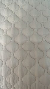 TECIDO MATELASSADO NYLON PUFFER BEGE QUILT DUNAS - 1,00 X 1,40 MT