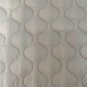 TECIDO MATELASSADO NYLON PUFFER BEGE QUILT DUNAS - 1,00 X 1,40 MT
