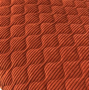 TECIDO MATELASSADO VELUDO COTELE TERRA COTA QUILT DUNAS C/ ESPUMA - PREÇO DE 0,50 X 1,40