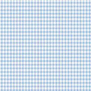 TECIDO 100% ALGODÃO - XADREZ MÉDIO AZUL CLARO FUNDO BRANCO- PREÇO DE 0.50 x  1,50 - 1000 Tons - Artigos para Patchwork