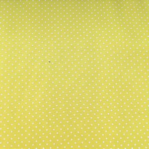 TECIDO 100% ALGODÃO IGARATINGA POÁ BRANCO FUNDO AMARELO - PREÇO 0,50M X 1,50M