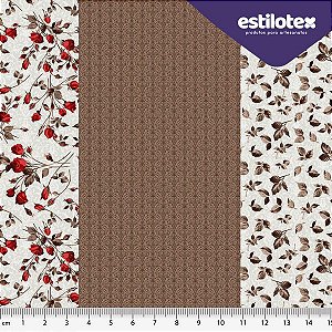 TECIDO 100% ALGODÃO ESTILOTEX ROMANTIC - PREÇO 0,50M X 1,48M