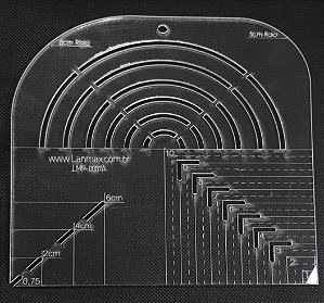 RÉGUA ARREDONDADA LANMAX