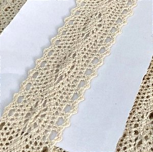 RENDA DE ALGODÃO 3 CM