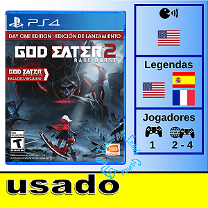 God Eater 2 Rage Burst - PS4 - Usado