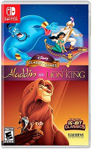 Disney Classic Games: Aladdin + O Rei Leão - SWITCH - Usado [EUA]