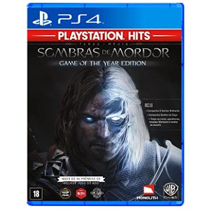 Terra Média Sombras de Mordor Game of the Year (PlayStation Hit) - PS4 - Novo