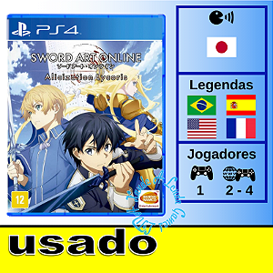 Sword Art Online Alicization Lycoris - PS4 - Usado