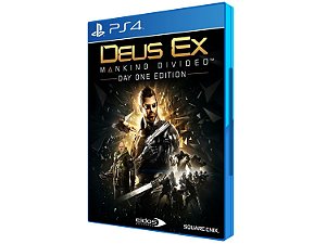 Deus Ex Mankind Divided Edição Day One - PS4 - Novo