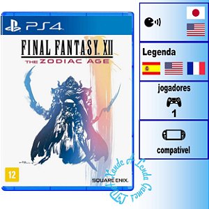 Final Fantasy XII The Zodiac Age - PS4 - Novo