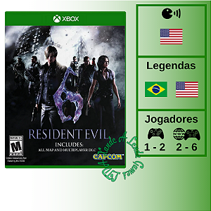 Resident Evil 6 - XBOX ONE [EUA]
