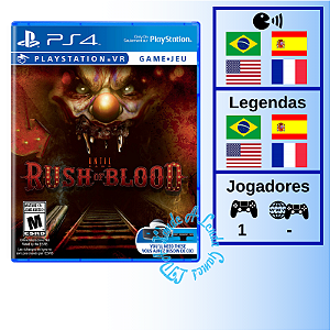 Until Dawn: Rush Of Blood - Ps4 VR - Game Games - Loja de Games