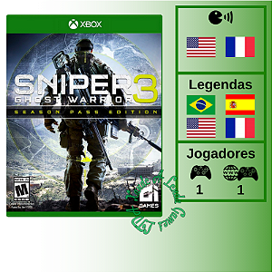 Sniper Ghost Warrior 3 Season Pass Edition - XBOX ONE [EUA]