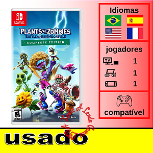 Plants vs Zombies Battle for Neighborville Complete Edition - SWITCH [EUA] Usado