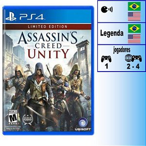 Assassin's Creed Unity Edição Limitada - PS4 - Novo