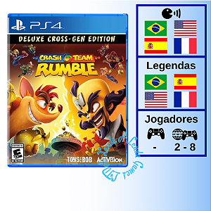 Crash Team Rumble Deluxe Edition - PS4 [EUA]