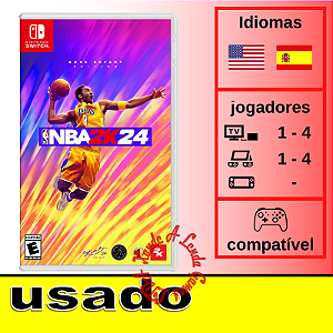 NBA 2K24 Kobe Bryant Edition - SWITCH [EUA] Usado