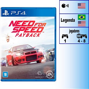 Need For Speed Payback - PS4 - Novo