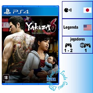 Yakuza 6: The Song of Life - PS4 - Novo