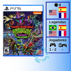 Teenage Mutant Ninja Turtles Mutants Unleashed - PS5 [EUA]