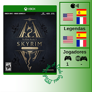The Elder Scrolls V Skyrim Anniversary Edition - XBOX ONE [EUA]