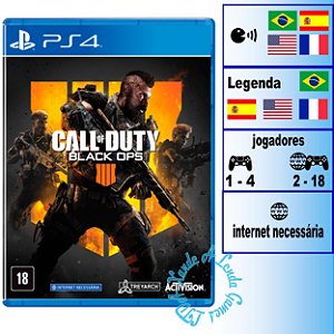 Call of Duty Black Ops 4 - PS4 - Novo