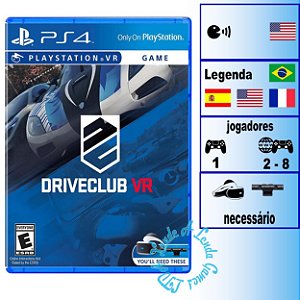 Driveclub VR - PS4 - Novo