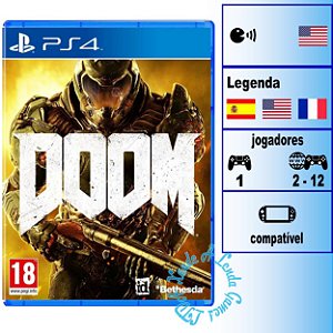 Doom - PS4 - Novo
