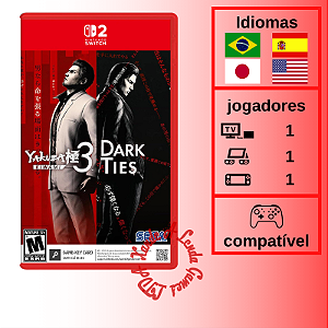 Yakuza Kiwami 3 and Dark Ties - SWITCH 2 [EUA]