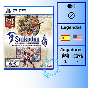 Suikoden I & II HD Remaster Gate Rune and Dunan Unification Wars Day One Edition - PS5 [EUA]