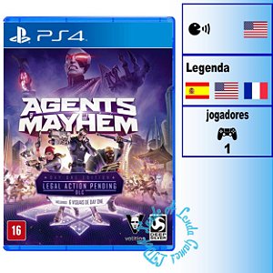 Agents of Mayhem Day One Edition - PS4 - Novo